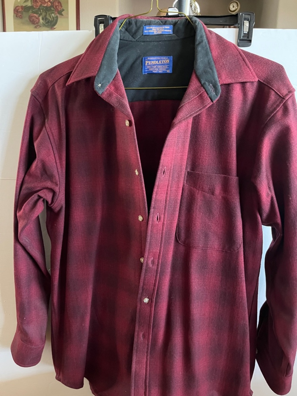 Pendleton Heritage vintage wool plaid shirt, long sleeve